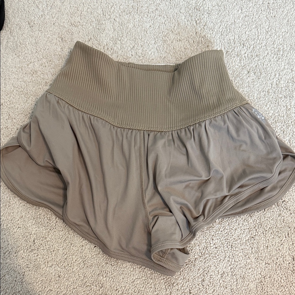 Free People Gametime shorts (RARE) color: mushroom